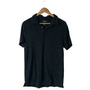 Marc Anthony Black Polo Luxury Slim Modal Supima Cotton Short Sleeve Medium